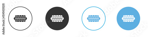 Hot dog icon Logo Template Design set