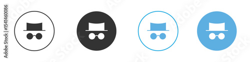 Incognito icon Logo Template Design set