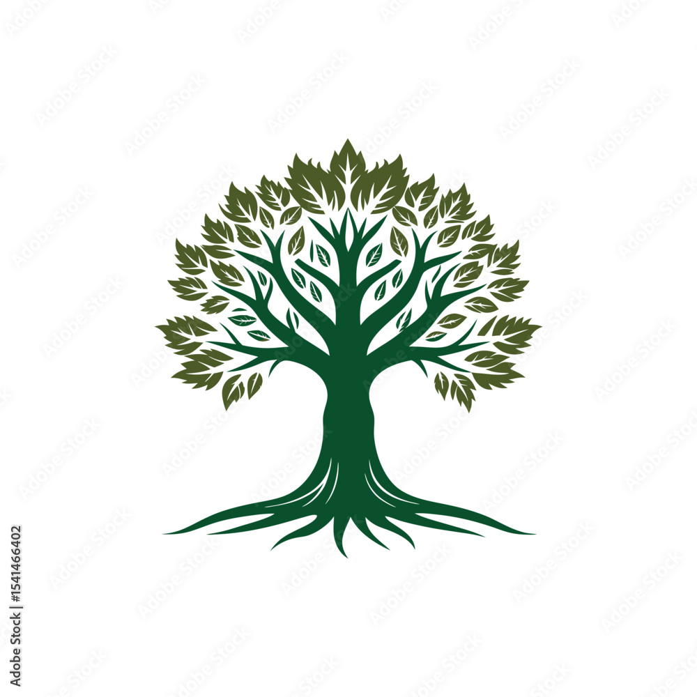 Fototapeta premium Natural Tree Logo Design