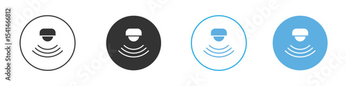 Motion sensor icon Logo Template Design set