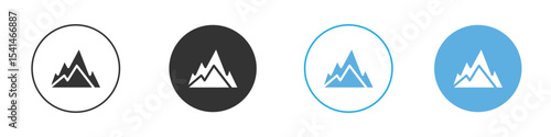 Mountain icon Logo Template Design set