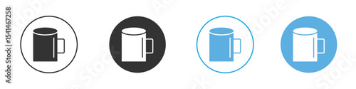 Mug icon Logo Template Design set