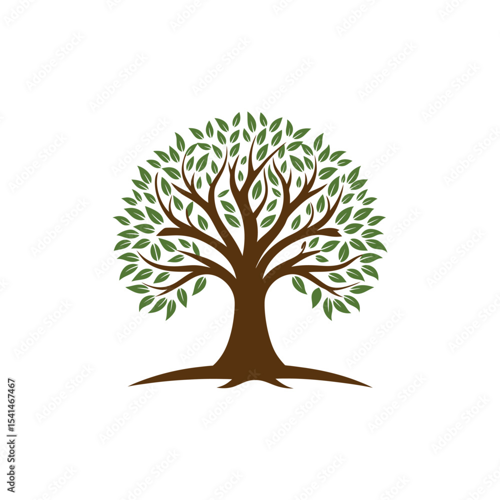 Obraz premium Natural Tree Logo Design