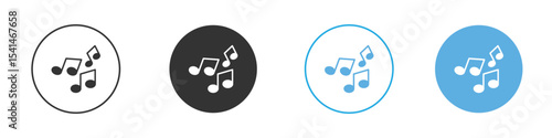 Music icon Logo Template Design set