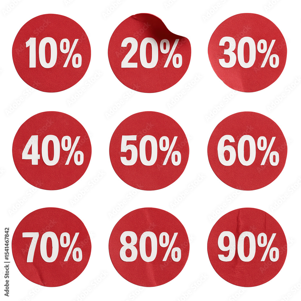 set of discount labels set of discount labels