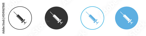 Needle icon Logo Template Design set