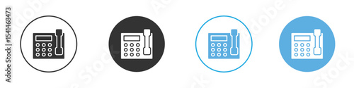 Office phone icon Logo Template Design set