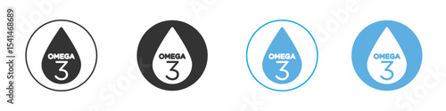 Omega icon Logo Template Design set