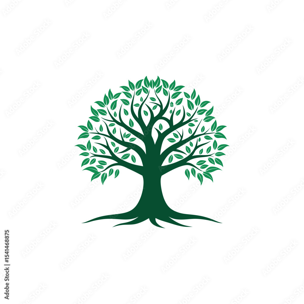 Obraz premium Natural Tree Logo Design