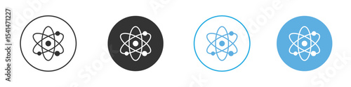 Physics icon Logo Template Design set