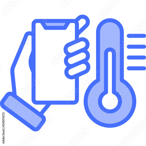 Smart Thermometer solid icon