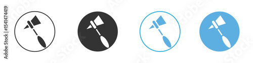 reflex hammer icon Logo Template Design set