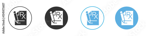 RX icon Logo Template Design set