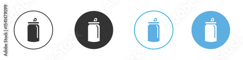 Soda can icon Logo Template Design set