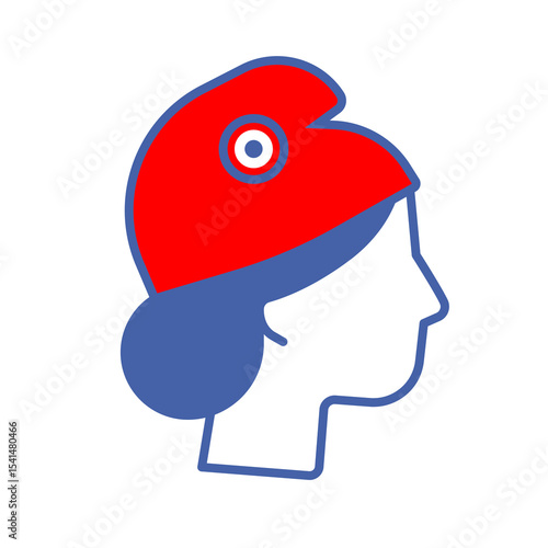 icône de Marianne française symbole de la révolution