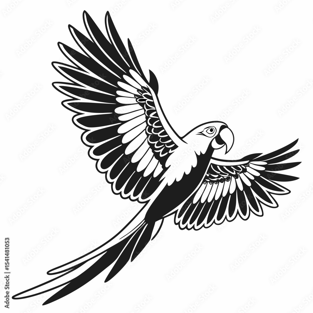 Fototapeta premium vector illustration of an eagle