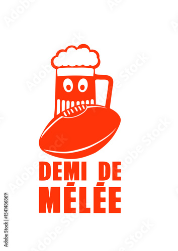 demi de melee rugby biere humour sport alcool