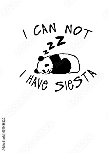 i can not have siesta panda dort citation humour