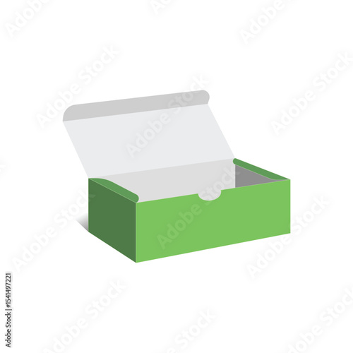 Unick shoe box 3D template, vector file