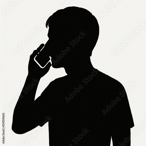 silhouette of a man