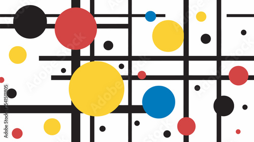 Abstract shapes combine boldly inside minimalist artistic expression background presentation