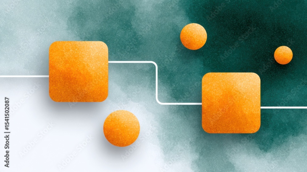 Obraz premium The logic behind artificial intelligence illustrated through abstract systems. Neural network and machine learning.