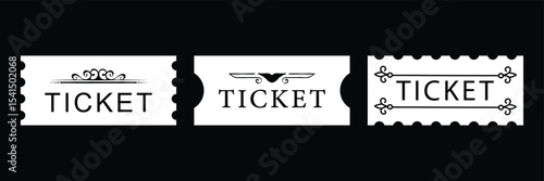 Ticket icon. vip tickets icon sign vector