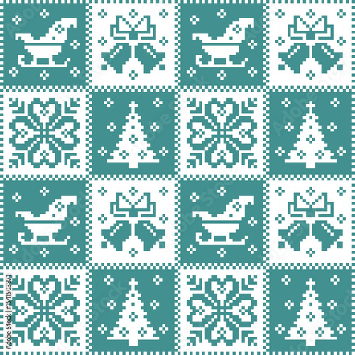 christmas seamless pattern Christmas pattern illustration, vector, Christmas wallpaper, cross stitch pattern, high resolution, textile decoration, clothing, embroidery, Christmas festival
