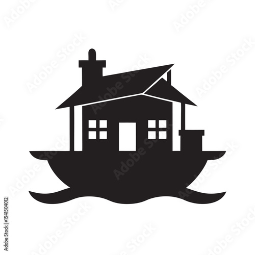 Flood Resilient Home Vector Design
