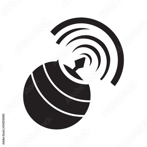 Earthquake Predictor Satellite Vector Illustration