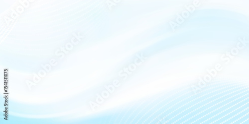Abstract white wavy glowing lines on a blue background. Futuristic digital high-technology pattern. Health Care concept. Vector illustration