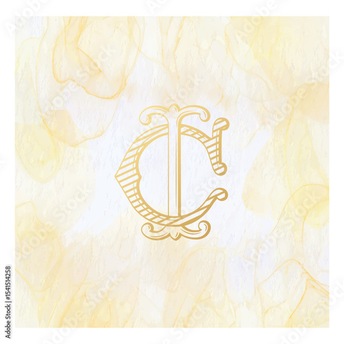 IC, CI, logo IC, Letter IC,  Monogram IC,Wedding Monogram, Wedding Logo, Logo Design , Monogram Vintage