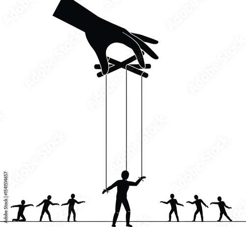 The Illusion of Control A Powerful Metaphor Depicting Manipulation Powerlessness and the Subtle Dance Between Free Will and External Influence