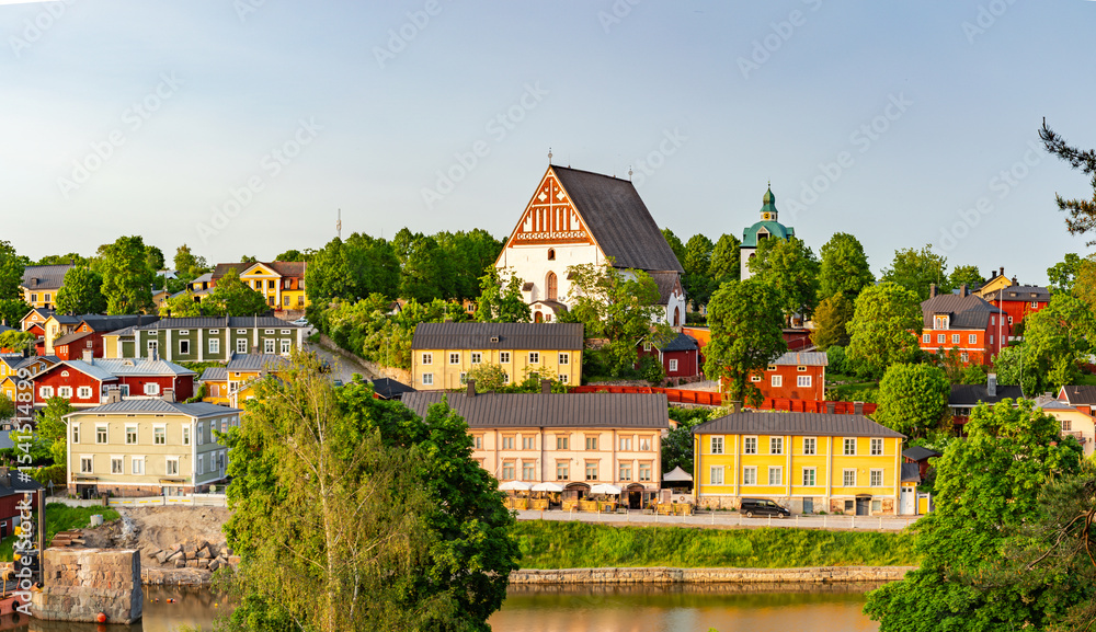 Obraz premium view of the old town of porvoo