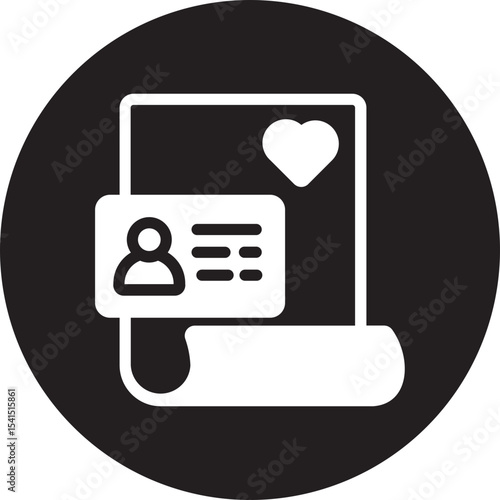 Marriage glyph icon