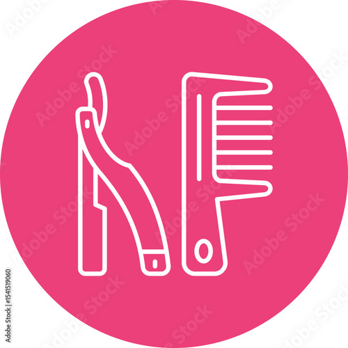 Hair cutting Icon