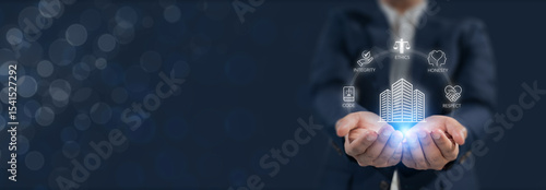 Foto Code of conduct in business concept