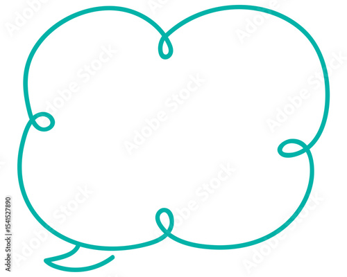 シンプルな吹き出し　雲形