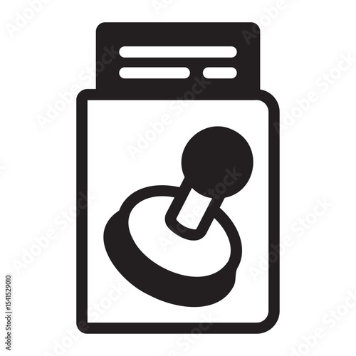 Nomad visa glyph icon