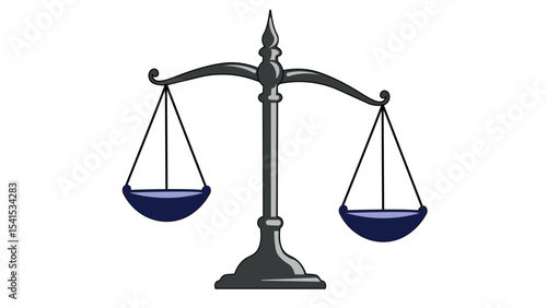  illustration of a justice scale held in a human hand, symbolizing equality, fairness, and law, set for International Justice Day