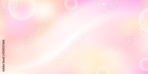 Whimsical abstract peach-pink gradient with glow streak and smooth blur. Ethereal light design with magical mood.