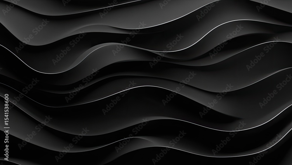 Abstract dark wavy folds Abstract dark wavy folds