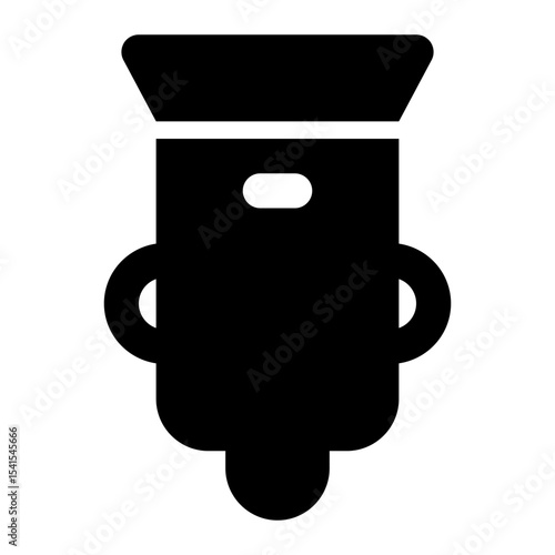 charger adapter black glyph icon