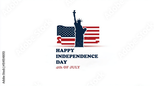 Happy Independance day Banner for the independance day of USA. America independance day, 4th july