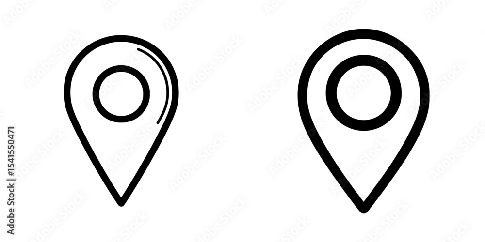 The image features a map pointer icon with a transparent background and modern illustration style The image features a map pointer icon with a transparent background and modern illustration style