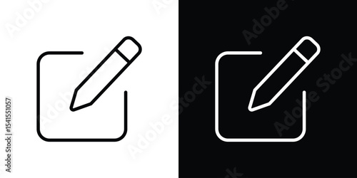 Register icon design. simple stroke line vector icon set