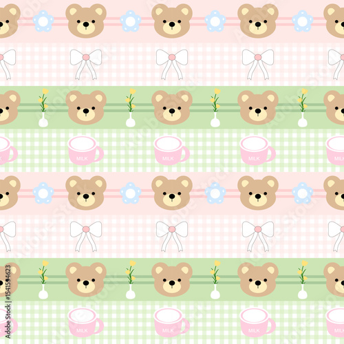 seamless pattern with baby toys