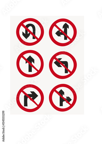 no entry road sign right now allowed left not allowed one way only no U turn allowed no straight no right no left turn