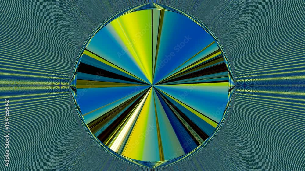 Tunnel luminoso concentrato al centro con spettro di colori brillanti