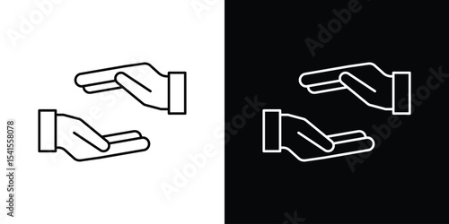 Forgiveness icon design. simple stroke line vector icon set